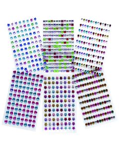 Peel & Stick Gemstones Assorted Pack of 730