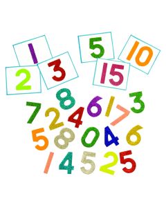 Glitter Numbers Pack of 250