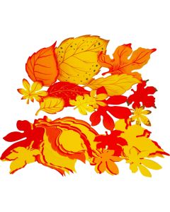Jumbo Mixed Autumn Leaves Pack of 60