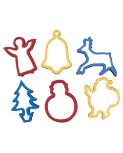 Christmas Plastic Cutters Assorted Set 6