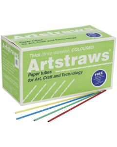 Jumbo Coloured Artstraws