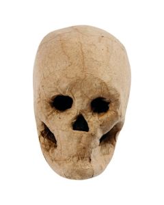 Papier Mache Skull H100mm Natural