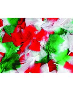 Festive Colour Christmas Feathers 50g