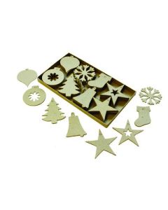 Christmas Cut Out Decorations Pack of 80