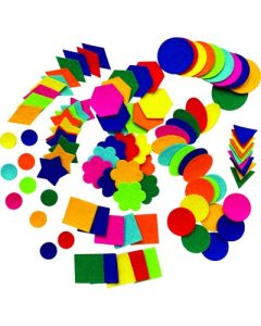 Plain Felt Shapes Pack of 250