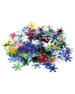 Snowflake Confetti Assorted Colours 100g