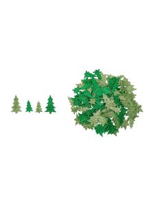 Glitter Christmas Tree Foam Stickers Pack of 100