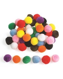Jumbo 5cm Pom Poms Pack of 50