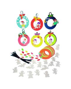 Snowman Wreaths Assorted Pack of 30