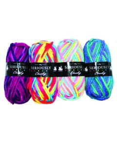 Bright Coloured Chunky Wool Assorted Pack of 4