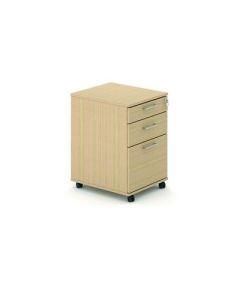 Tall 3 Drawer Pedestal Oak