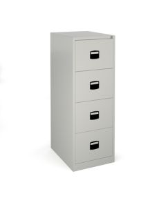 Four Drawer Filing Cabinet Lockable Grey