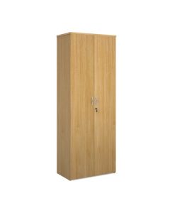 Double Door Cupboard 4 Shelves H2030mm Oak