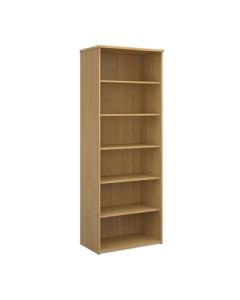 Open Fronted Bookcase 5 Shelves H2030mm Oak