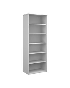 Open Fronted Bookcase 5 Shelves H2030mm White