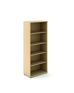Open Fronted Bookcase 4 Shelves H1630mm Beech
