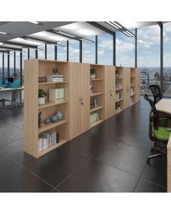 Open Fronted Bookcase 1 Shelf H830mm Beech
