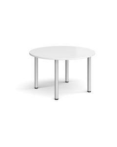 Meeting Table 4 Legs Dia 1200 x 725mm White