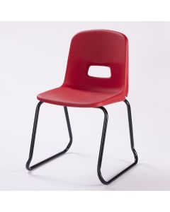 RF70 Skid Base Chair SH430mm Red