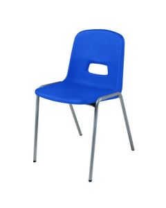 GH20 Four Leg Chair Black Frame SH380mm Blue