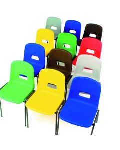 GH20 Four Leg Chair Black Frame SH310mm Black