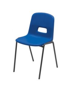 GH20 Four Leg Chair Black Frame SH310mm Blue