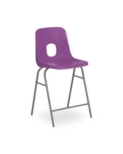 Series E Stool Grey Frame 610mm Purple