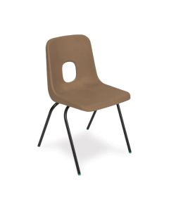 Series E Chair Black Frame 380mm Brown