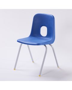 Series E Chair Silver Frame 380mm Blue