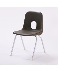 Series E Chair Silver Frame 260mmBrown