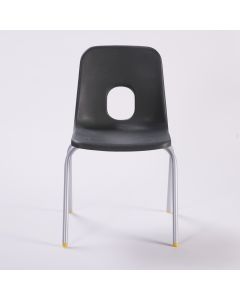 Series E Chair Silver Frame 350mm Charcoal