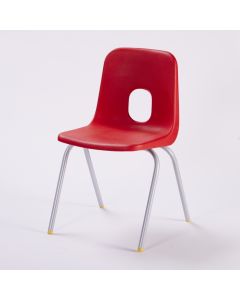 Series E Chair Silver Frame 260mmRed