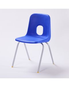 Series E Chair Silver Frame 430mm Sapphire