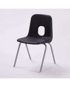 Series E Chair Grey Frame 350mm Black