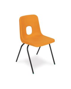Series E Chair Black Frame 350mm Orange