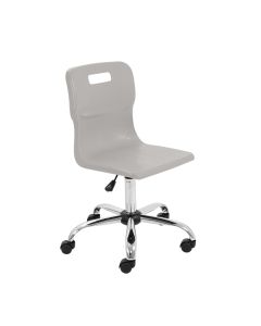 Titan Swivel Chair 405-467mm Castors Grey