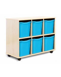 Allsorts 6 Quad Tray Maple Unit Cyan