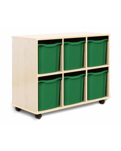 Allsorts 6 Quad Tray Maple Unit Green