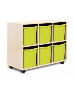 Allsorts 6 Quad Tray Maple Unit Lime