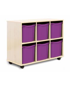 Allsorts 6 Quad Tray Maple Unit Purple