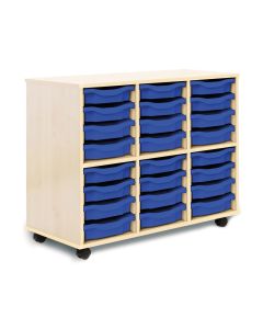 Allsorts 24 Single Tray Maple Unit Blue
