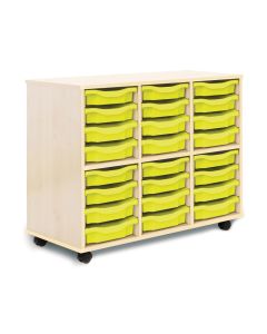 Allsorts 24 Single Tray Maple Unit Lime