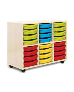 Allsorts 24 Single Tray Maple Unit Multicoloured