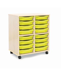 Allsorts 16 Single Tray Maple Unit Lime