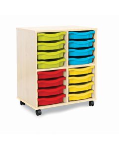 Allsorts 16 Single Tray Maple Unit Multicoloured