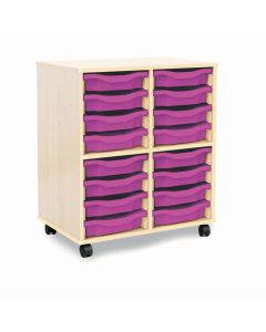 Allsorts 16 Single Tray Maple Unit Purple