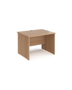 Rectangular Panel End Desk W1000mm Beech