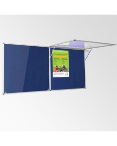 Eco Tamperproof Noticeboard H1200xW2400mm Blue