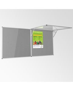 Eco Tamperproof Noticeboard H1200xW1800mm Grey
