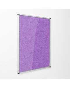 Eco Tamperproof Noticeboard H900xW600mm Purple